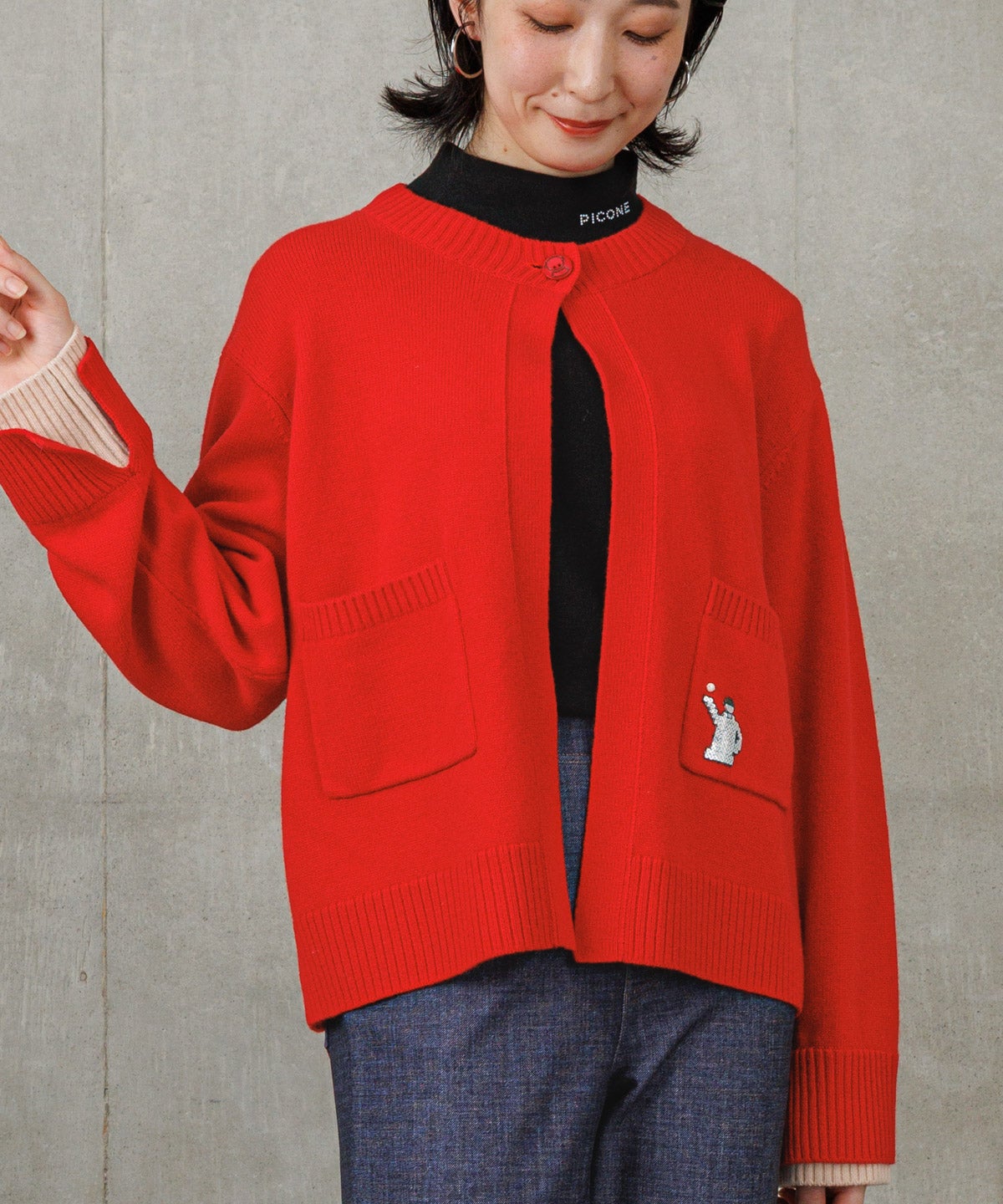 モデル着用画像(レッド)
