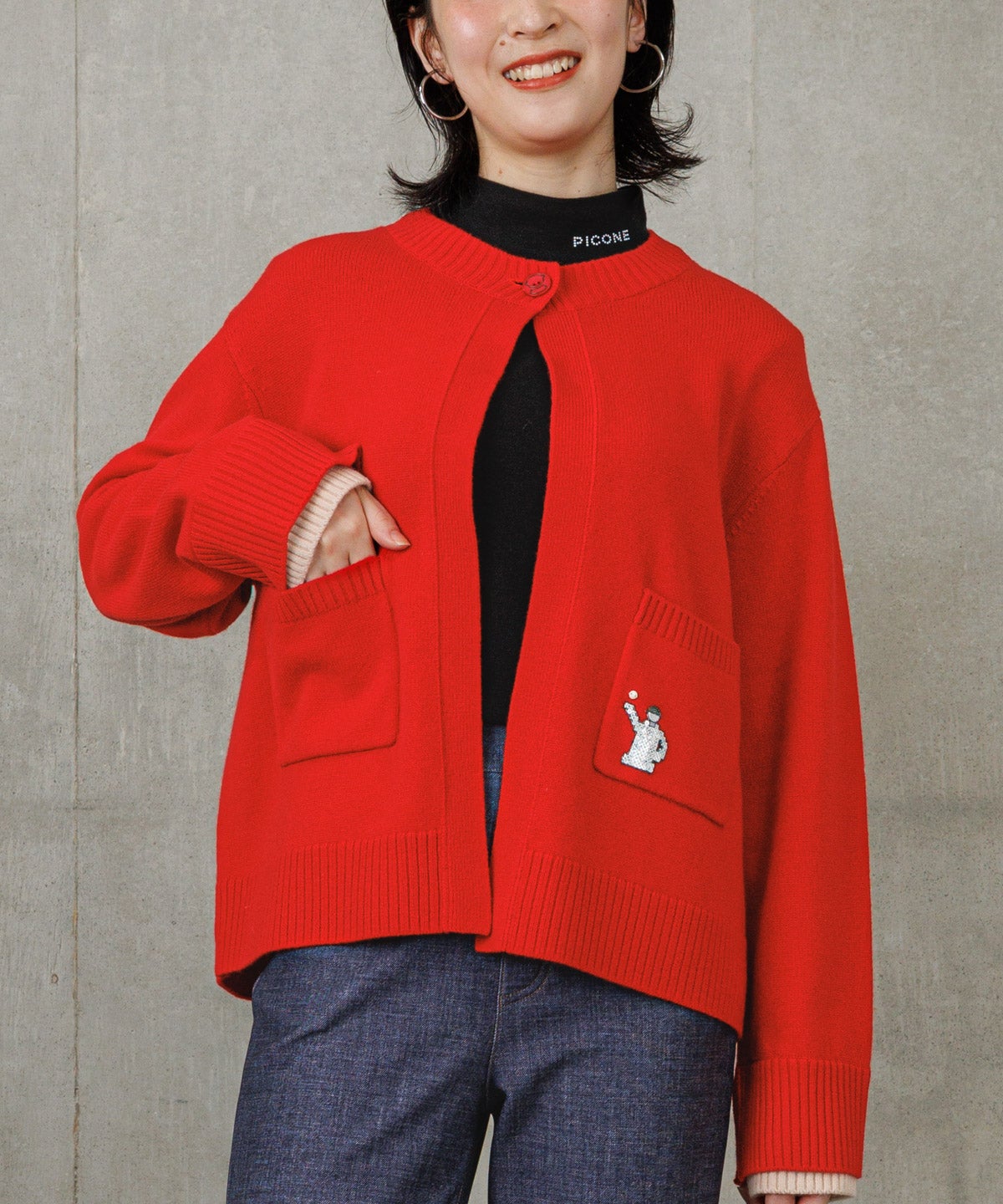 モデル着用画像(レッド)