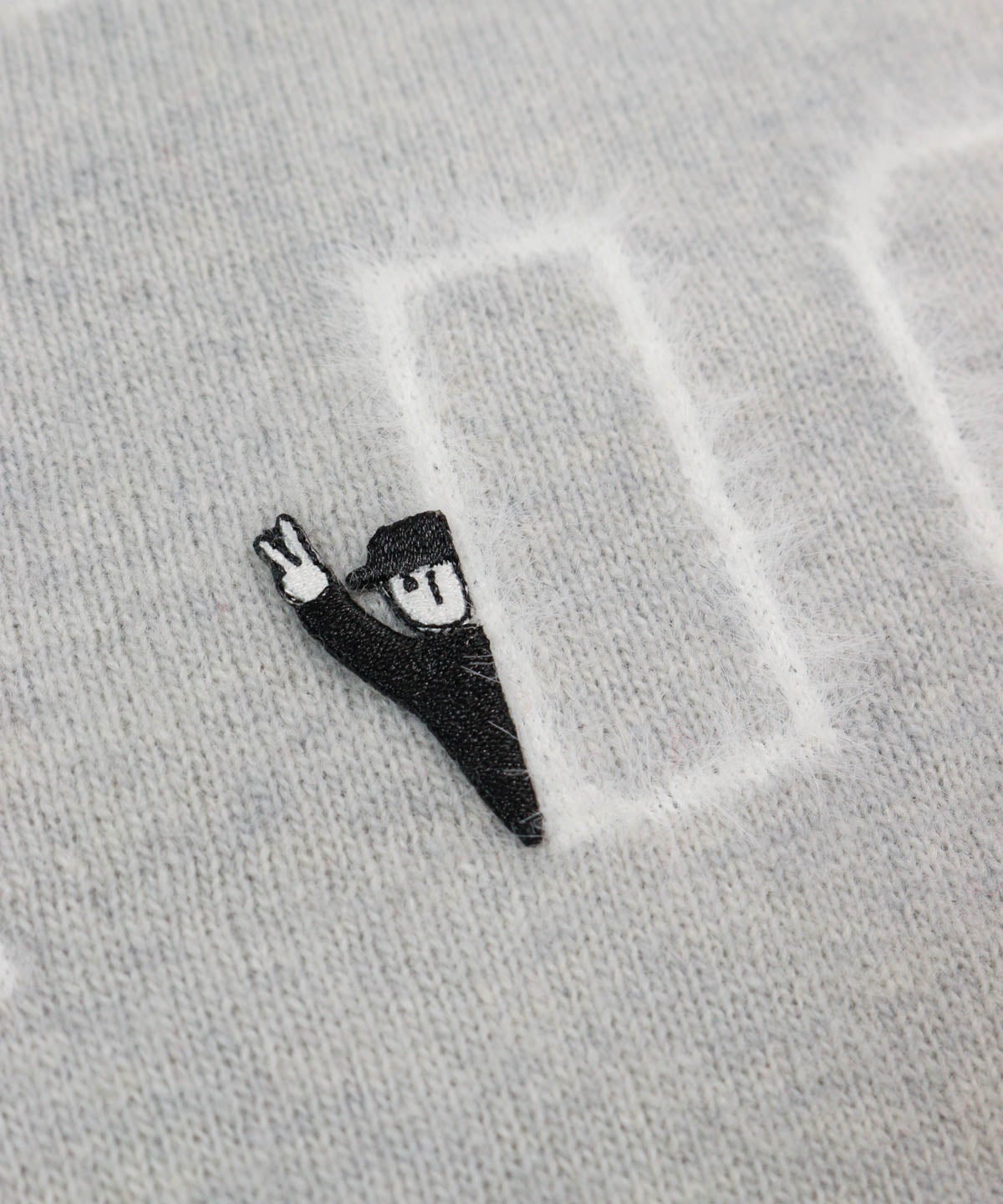 刺繡部分(ライトグレー)