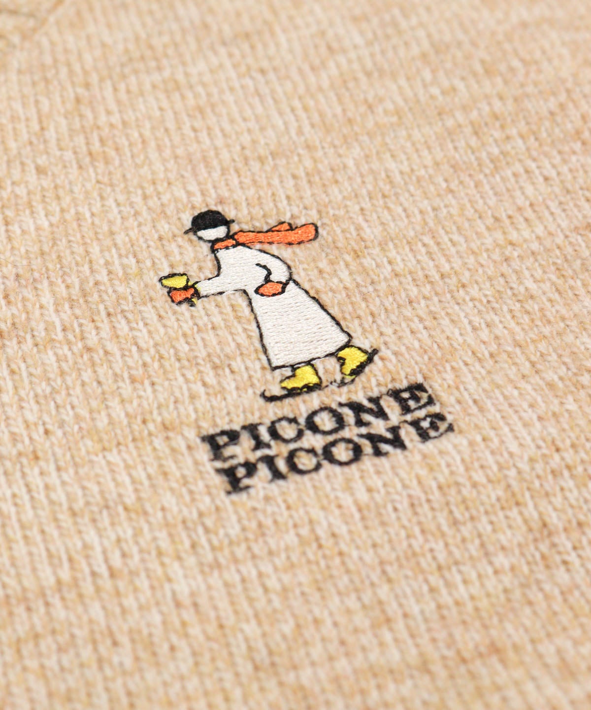 刺繡部分(ベージュ)