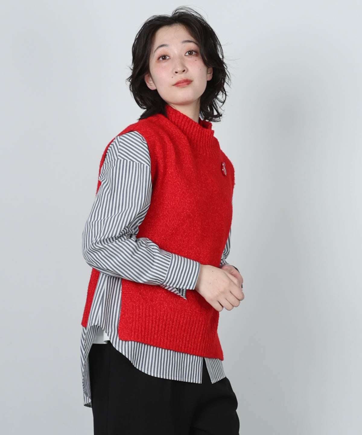 モデル着用画像（レッド）