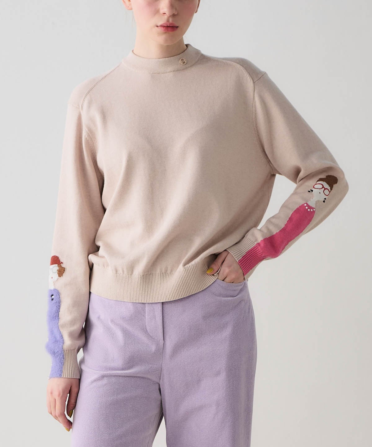 モデル着用画像（ベージュ）