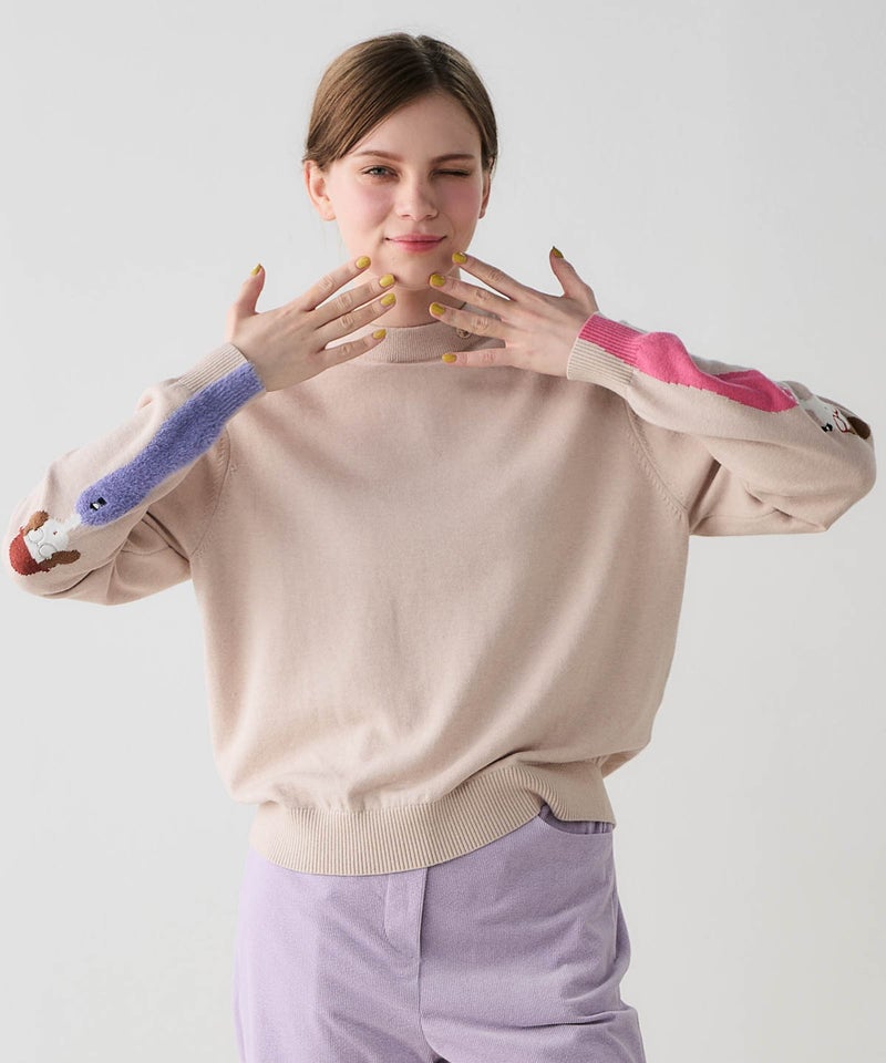 モデル着用画像（ベージュ）