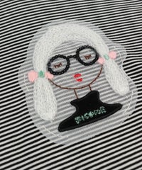 刺繍部分（ブラック×ホワイト）