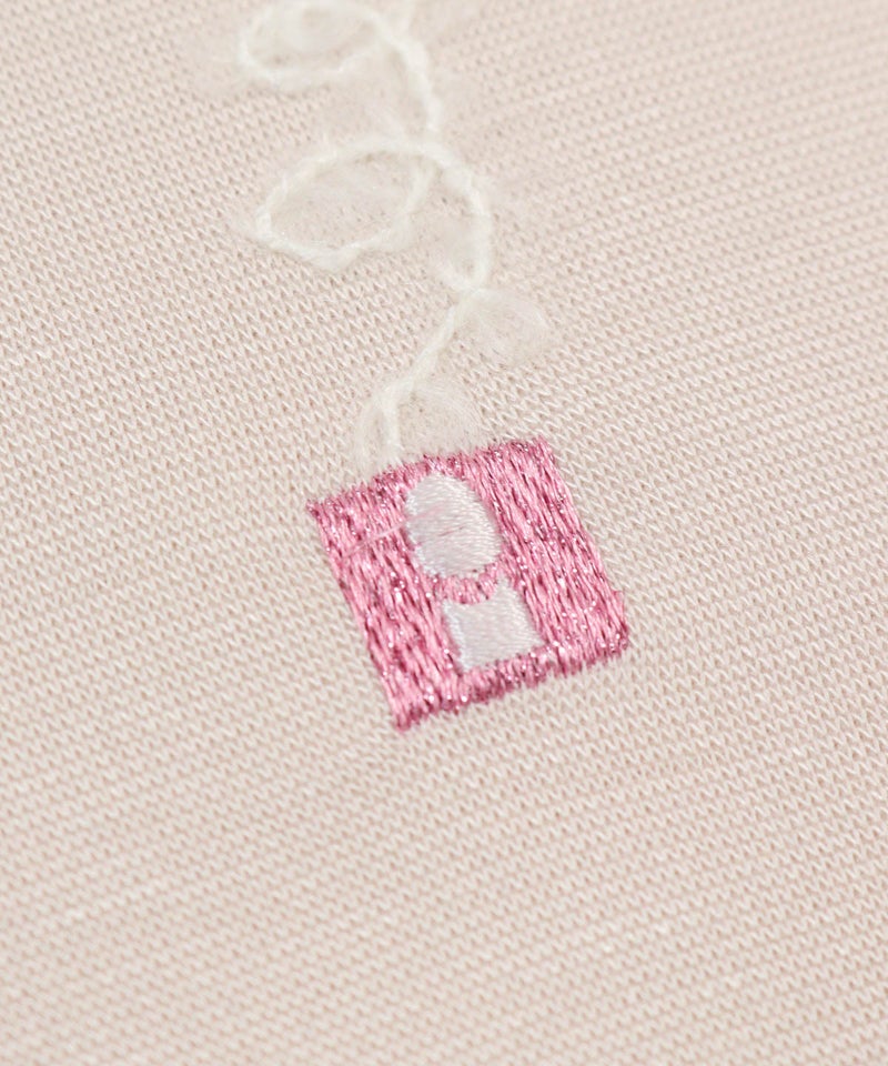 刺繍部分アップ（ベージュ）