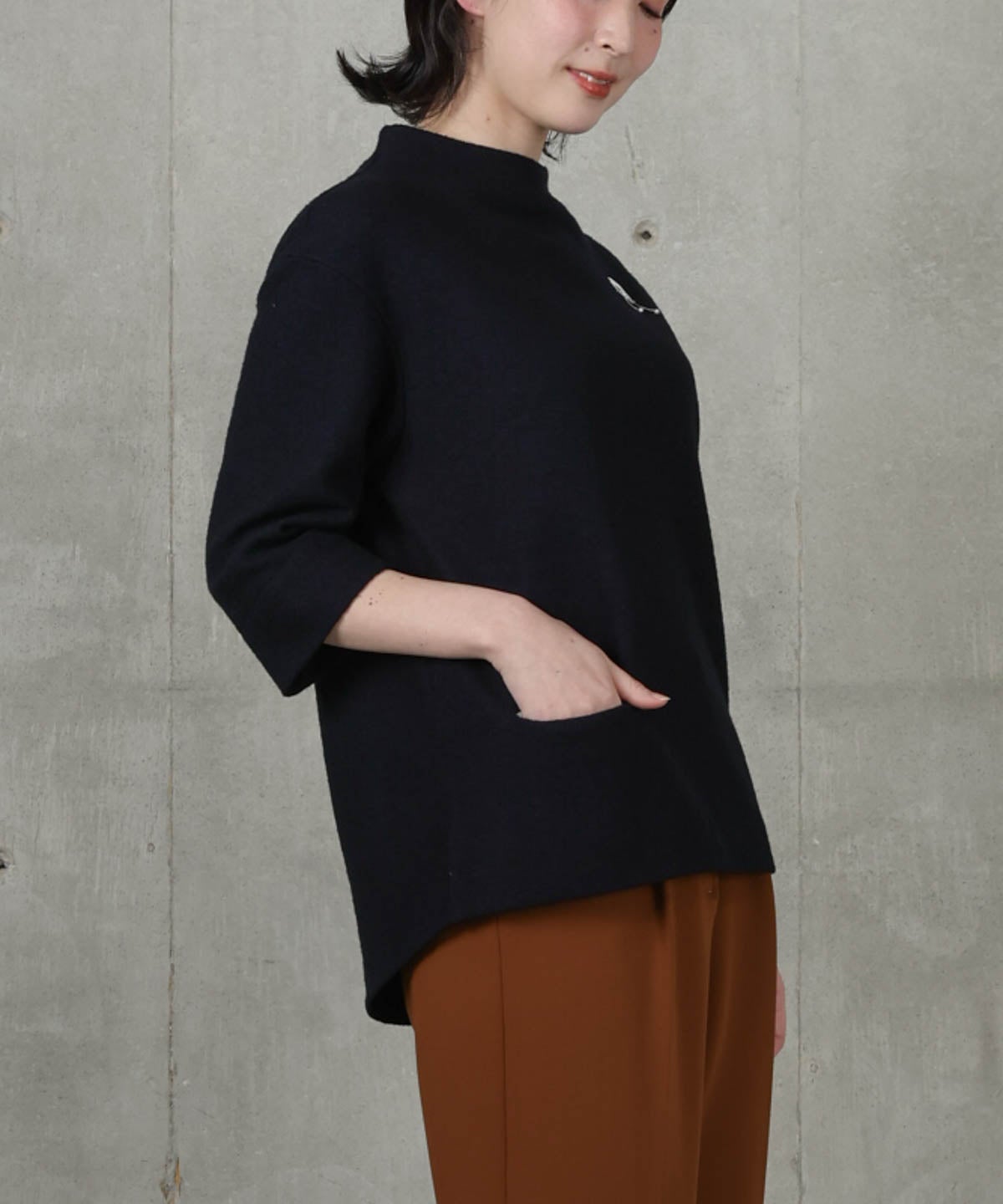 モデル着用画像(ネイビー)