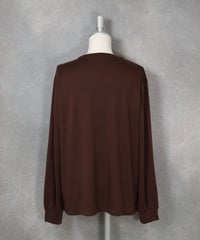 ビーズ刺繍プルオーバー(ブラウン）後ろ