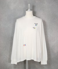 ビーズ刺繍プルオーバー(ホワイト）前