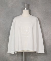 コットン混スパンコールプルオーバー（ホワイト）