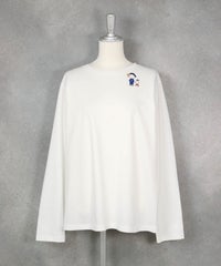 コットン100％UV冷感刺繍プルオーバー（ホワイト）