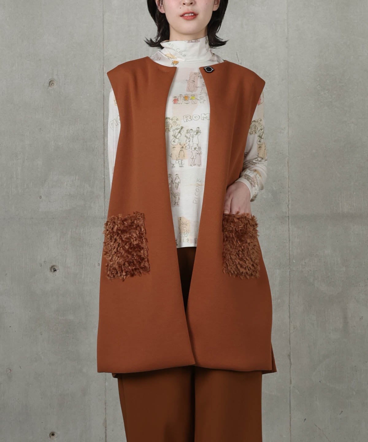 モデル着用画像(ブラウン)