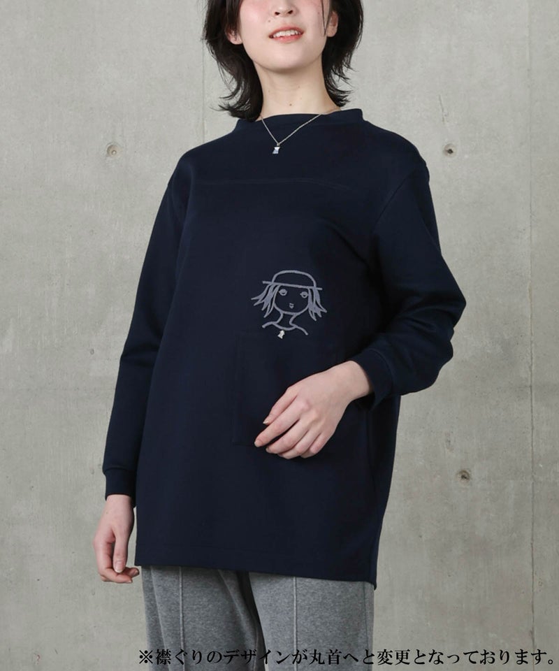 モデル着用画像(ネイビー)