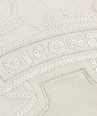スパンコール部分アップ(ホワイト)