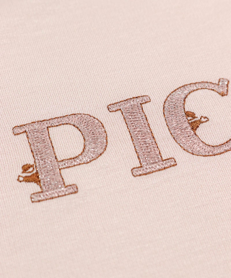 ラメ糸刺繡（ピンク）