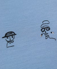 ピコ刺繡（ライトブルー）