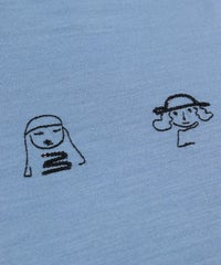 ピコ刺繡（ライトブルー）