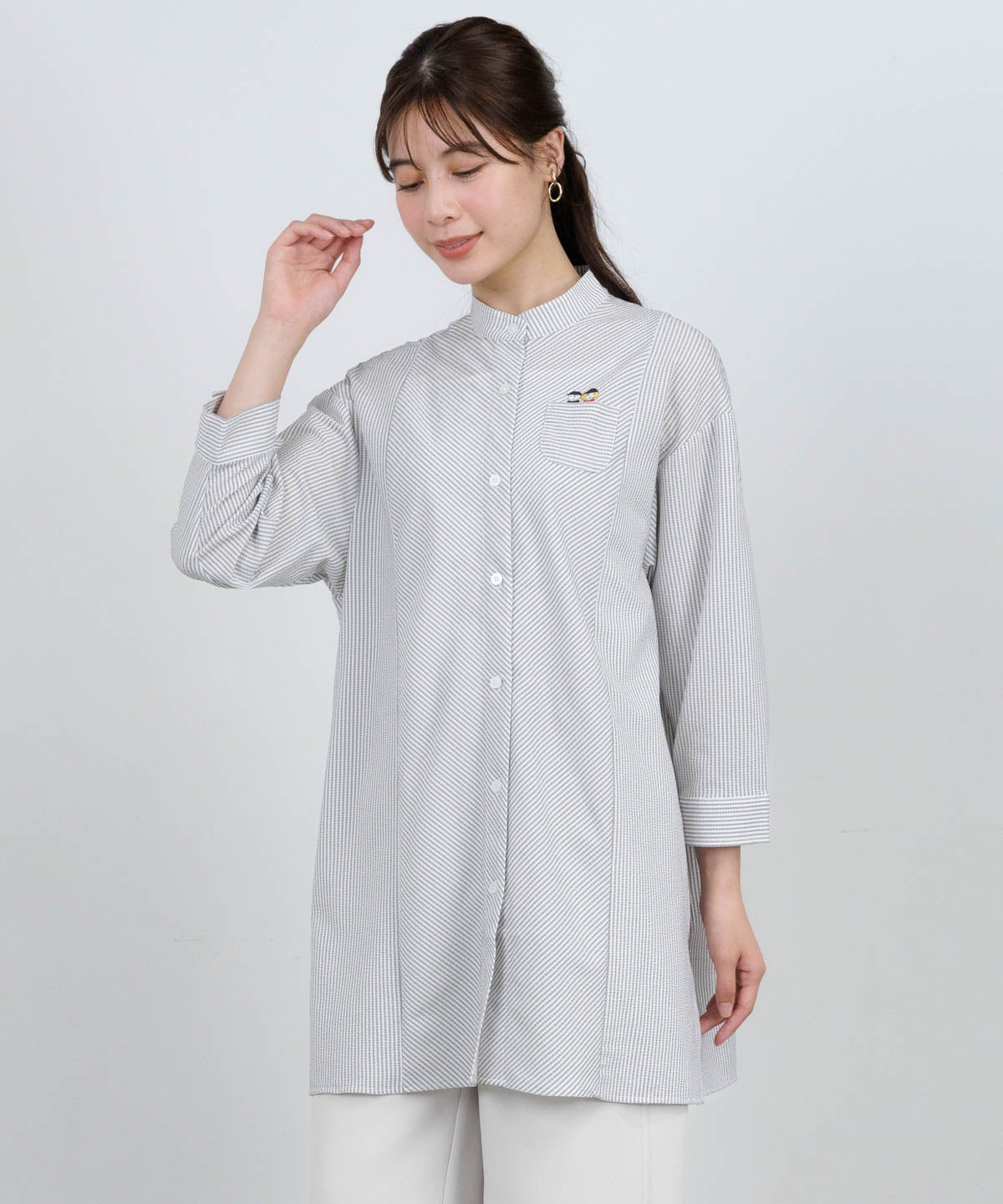 モデル着用画像（ライトグレー)