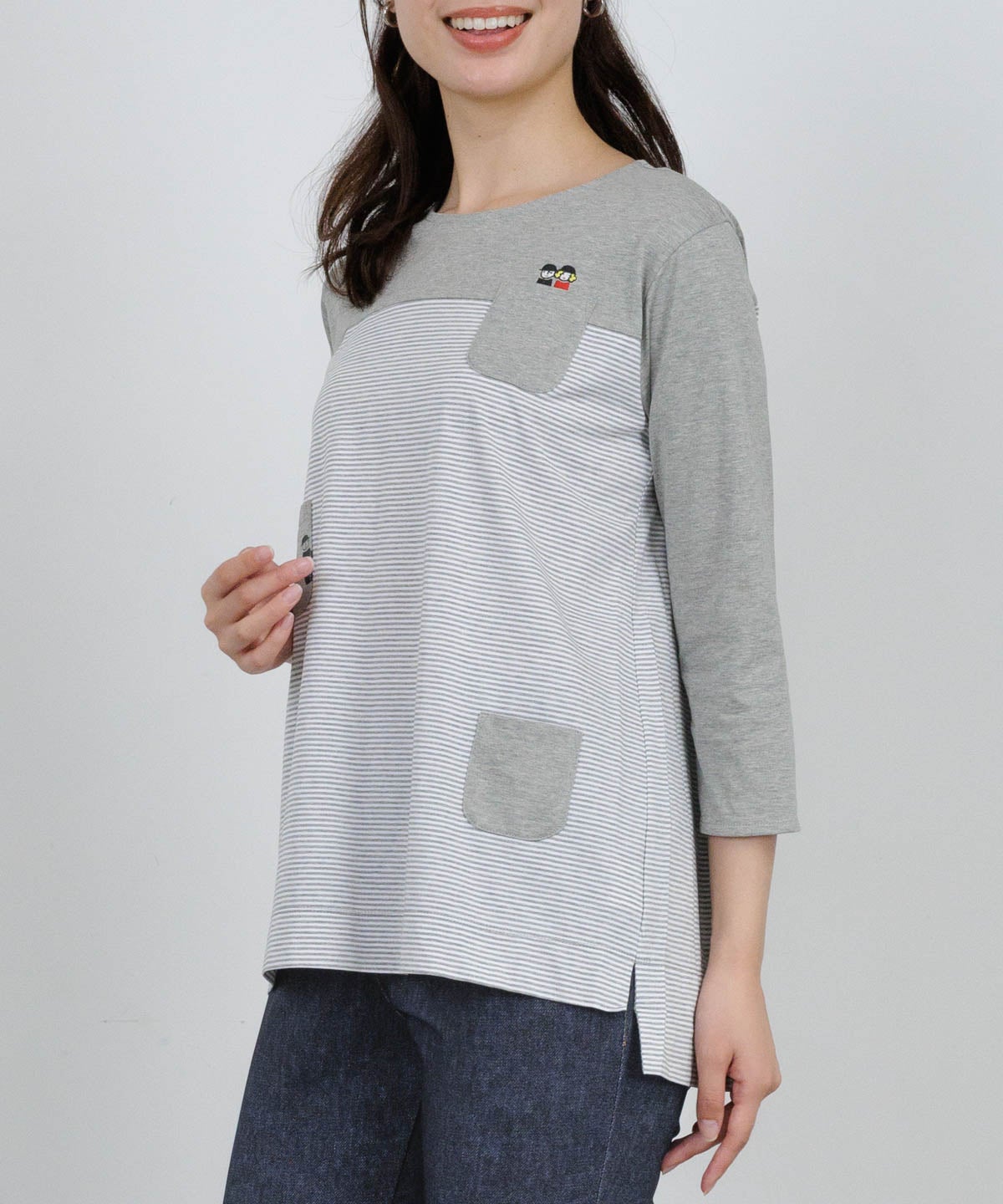 モデル着用画像（グレー)