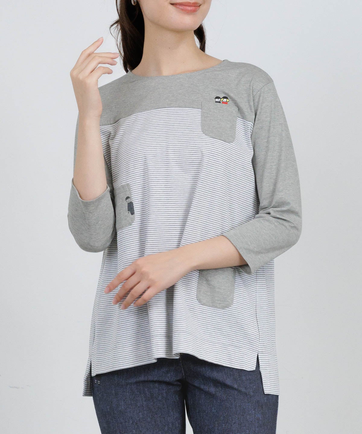 モデル着用画像（グレー)