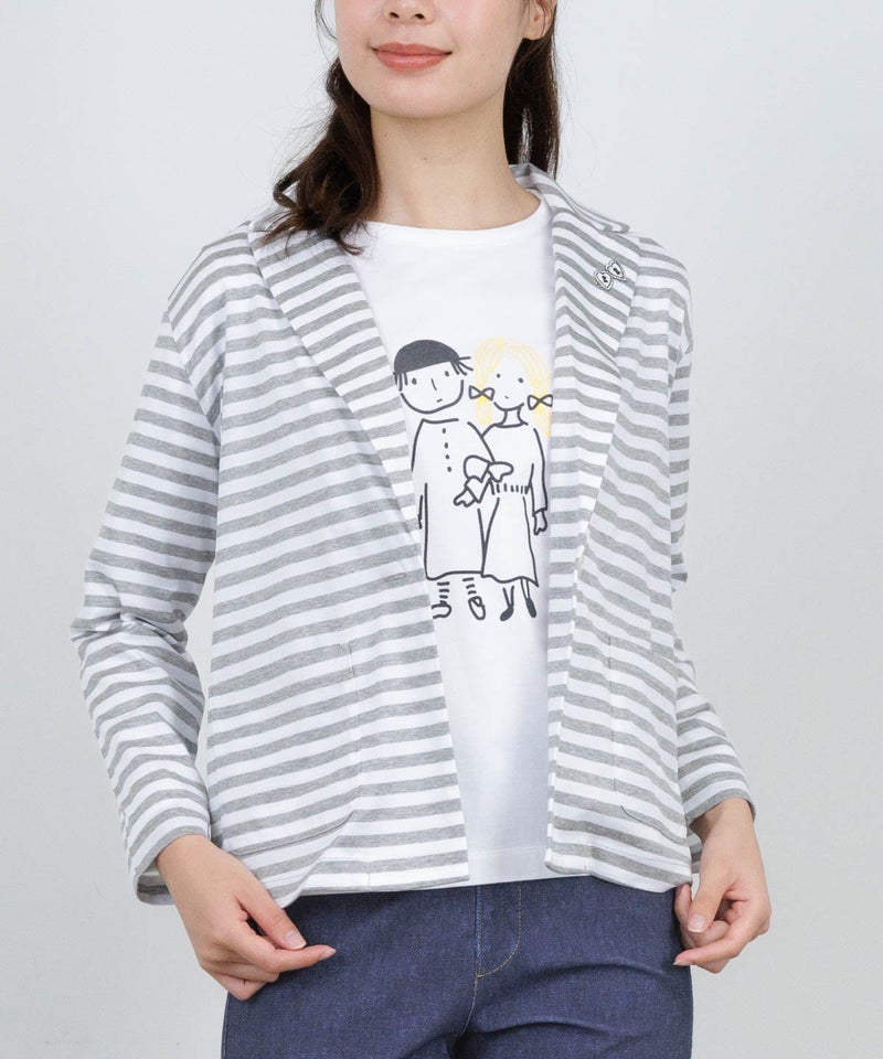 モデル着用画像（ライトグレー)